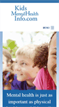 Mobile Screenshot of kidsmentalhealthinfo.com