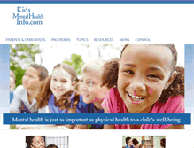 Tablet Screenshot of kidsmentalhealthinfo.com